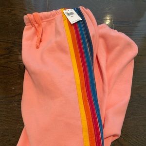 Brand New Pink Aviator Nation Sweatpants
